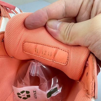 Louis Vuitton Trainer Leather Sneakers in Peach Pink 0079