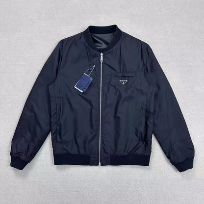 Prada Reversible Leather Jacket Size 50 Brand