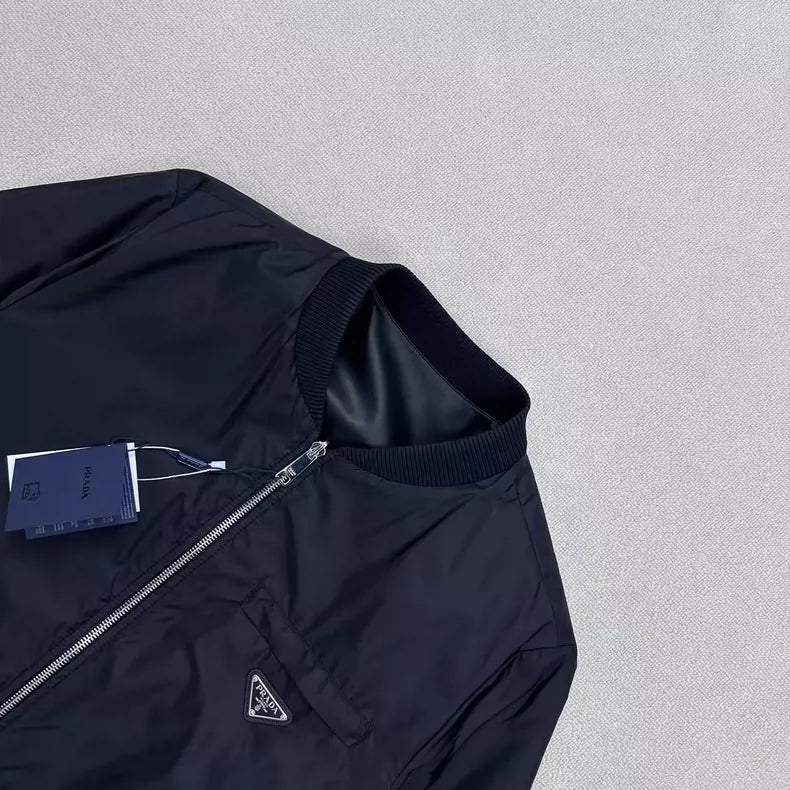 Prada Reversible Leather Jacket Size 50 Brand