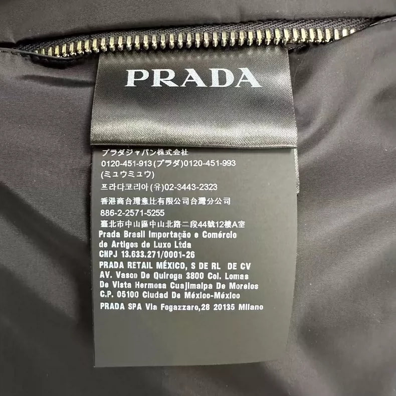 Prada Reversible Leather Jacket Size 50 Brand