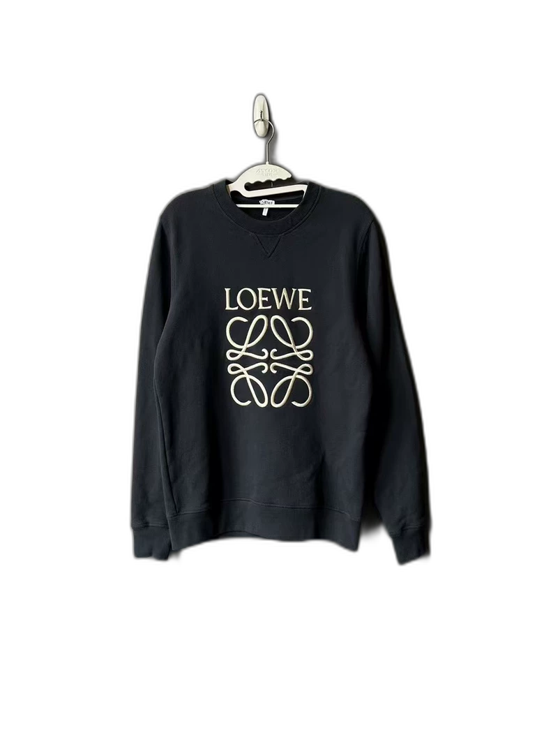 Dark Blue Loewe Embroidered Sweatshirt
