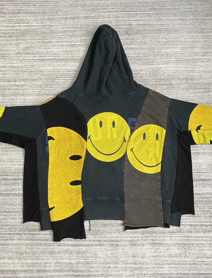 Kapital Smiley Face Hoodie Remake Sweatshirt-zp