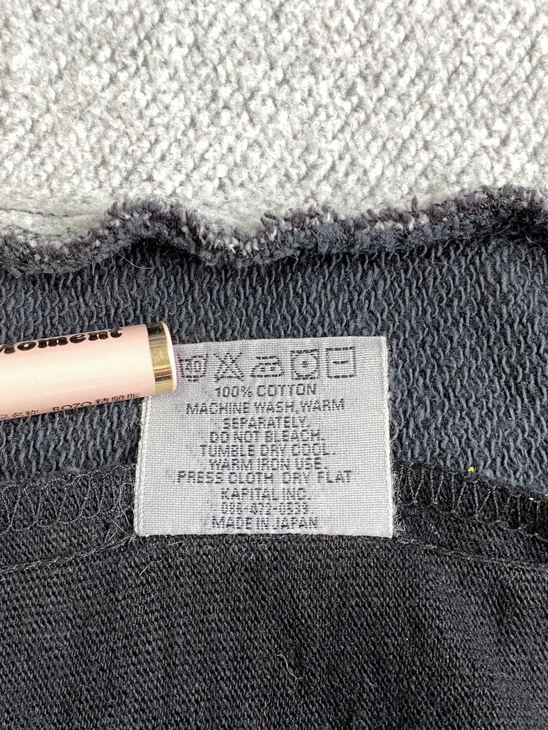 Kapital Smiley Face Hoodie Remake Sweatshirt-zp