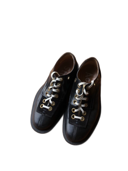 Acne Derby Shoes in Black Color