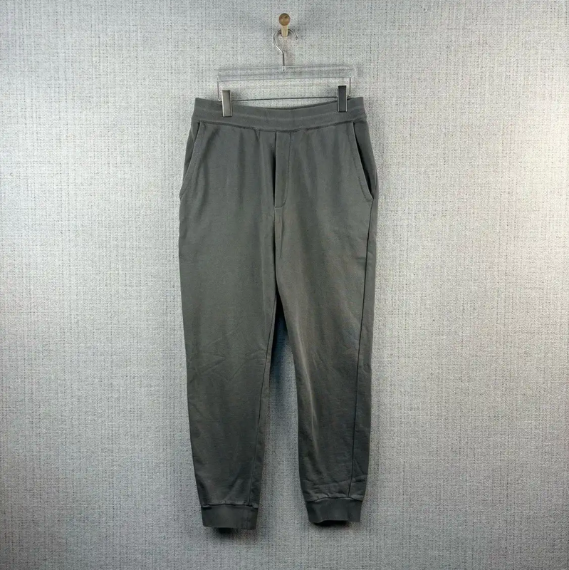 Prada Gray Cotton Logo Sweatpants for Men