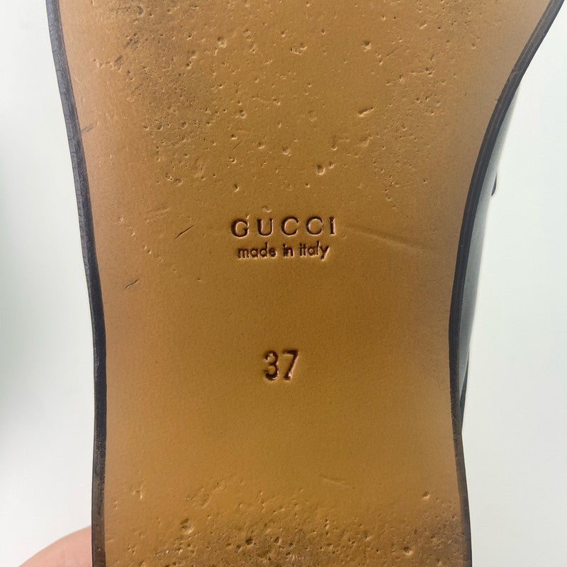 Gucci Black Interlocking Loafers with Tassels 0079