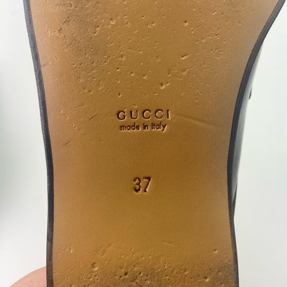 Gucci Black Interlocking Loafers with Tassels 0079