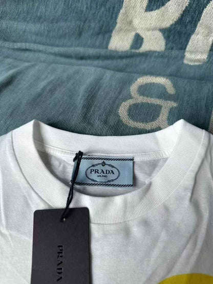 White Short Sleeve Shirt by Prada