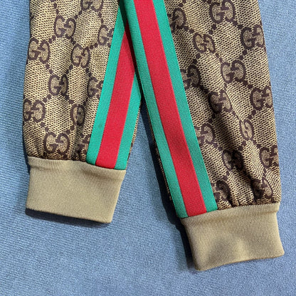 Gucci Blue Color Block Logo Jacket