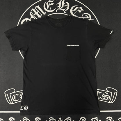 CH Chrome Hearts Black Print Short Sleeve Tee-yf