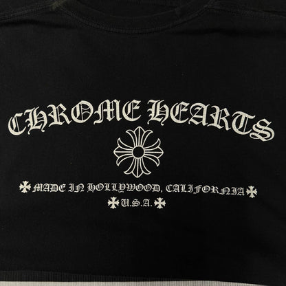 CH Chrome Hearts Black Print Short Sleeve Tee-yf