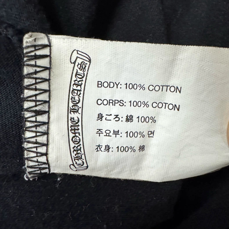 CH Chrome Hearts Black Print Short Sleeve Tee-yf