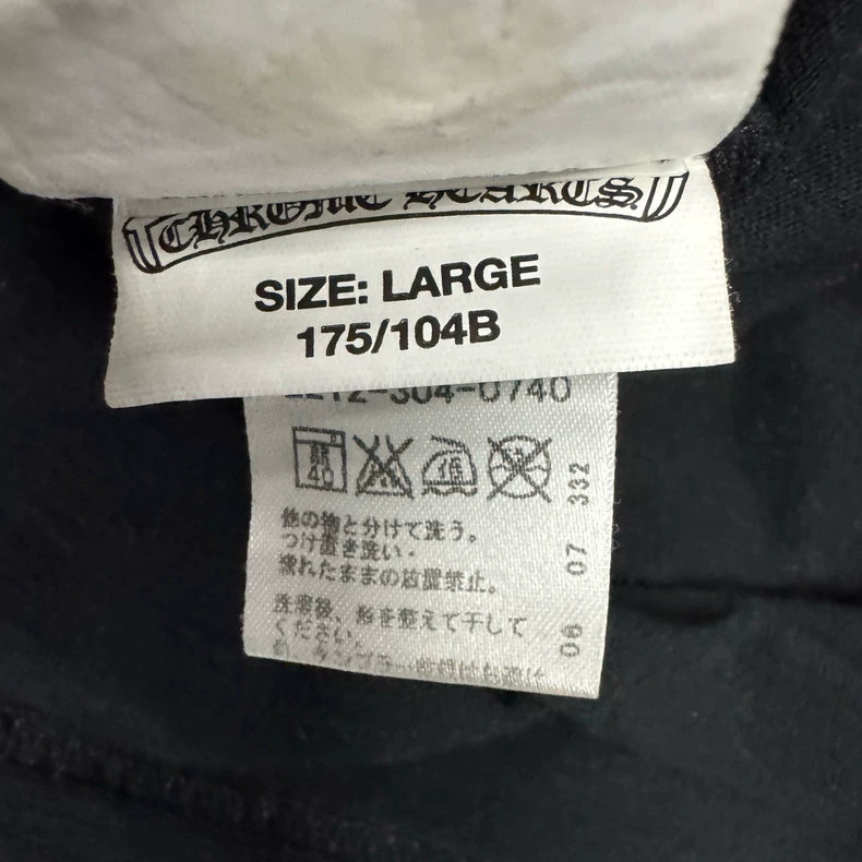 CH Chrome Hearts Black Print Short Sleeve Tee-yf