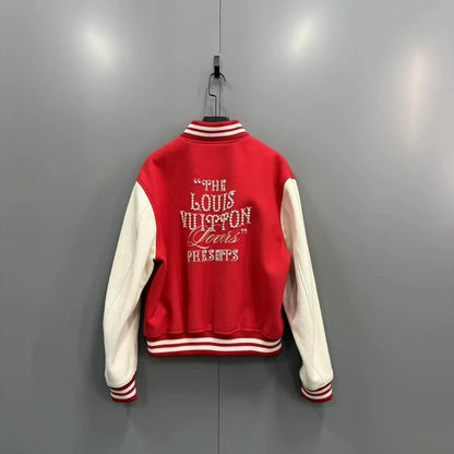 Louis Vuitton Embellished Varsity Baseball Jacket