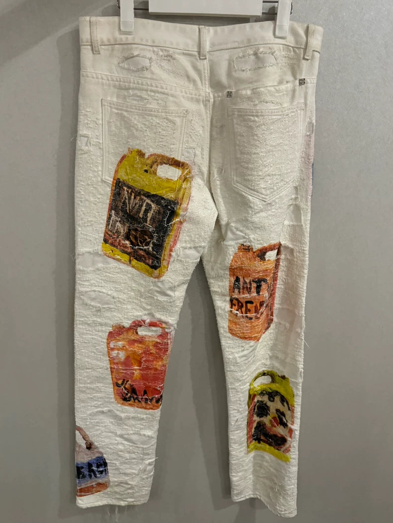 Givenchy Pumpkin Boro Distressed Jeans