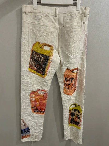 Givenchy Pumpkin Boro Distressed Jeans