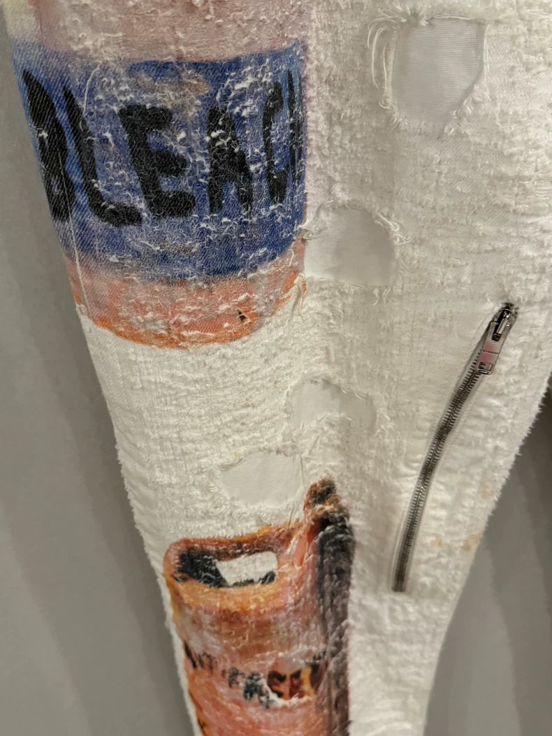 Givenchy Pumpkin Boro Distressed Jeans