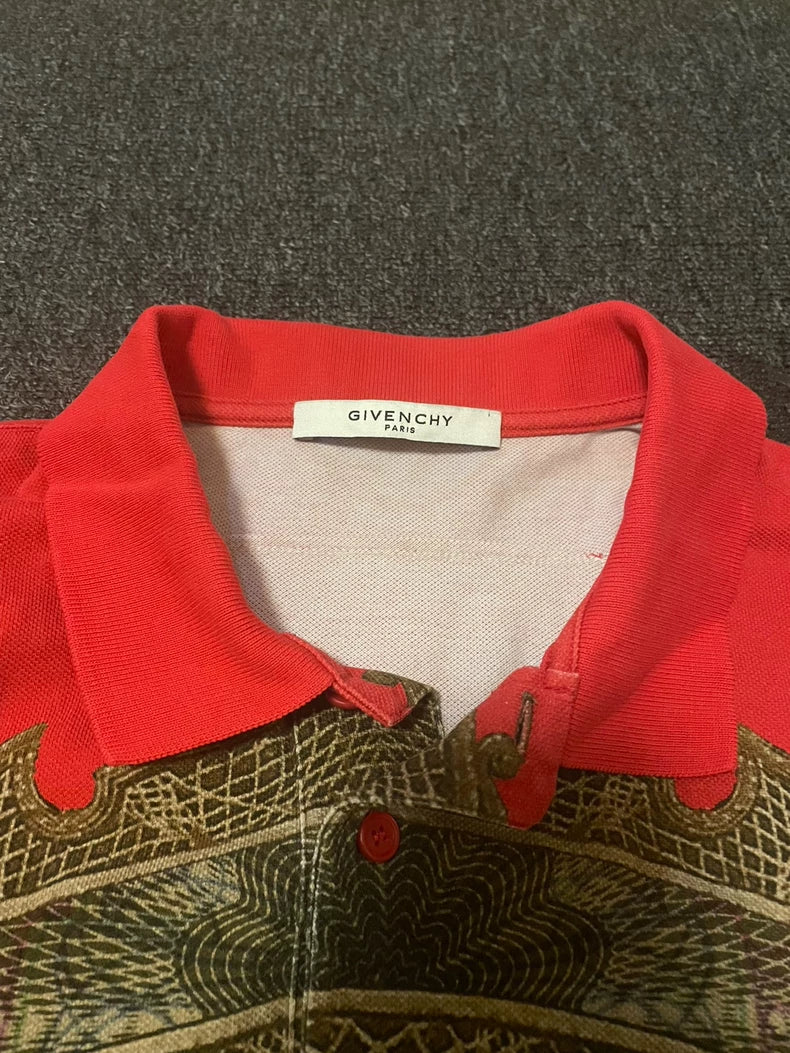Givenchy Printed Short Sleeve Polo Shirt-yf