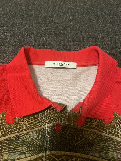 Givenchy Printed Short Sleeve Polo Shirt-yf
