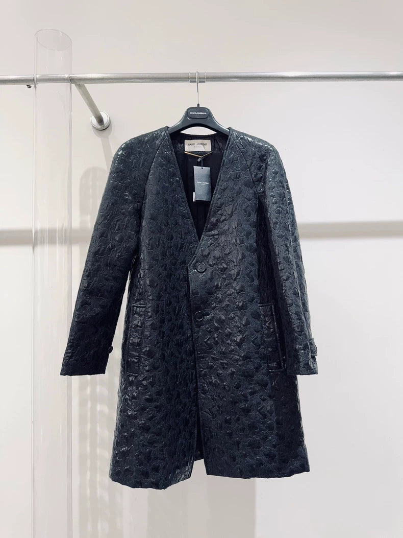 Black Saint Laurent Coat for Women