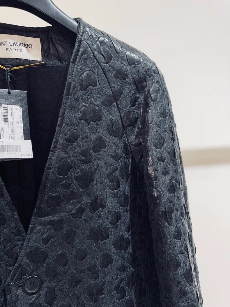 Black Saint Laurent Coat for Women