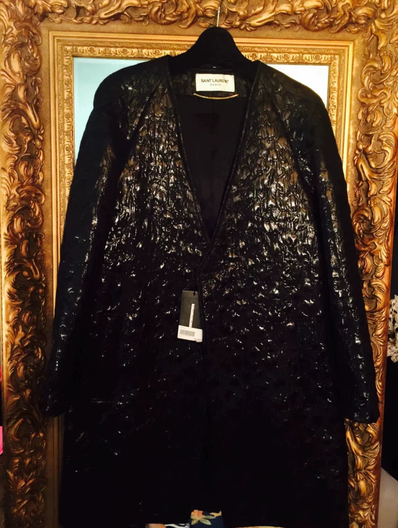 Black Saint Laurent Coat for Women