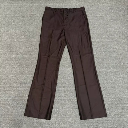 Acne Studios Burgundy Tailored Trousers