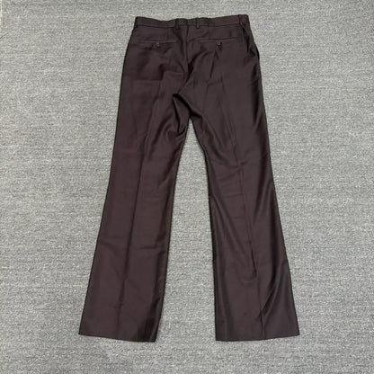 Acne Studios Burgundy Tailored Trousers