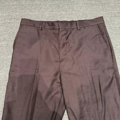 Acne Studios Burgundy Tailored Trousers