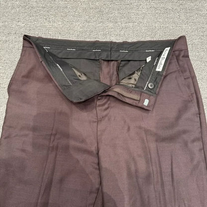Acne Studios Burgundy Tailored Trousers