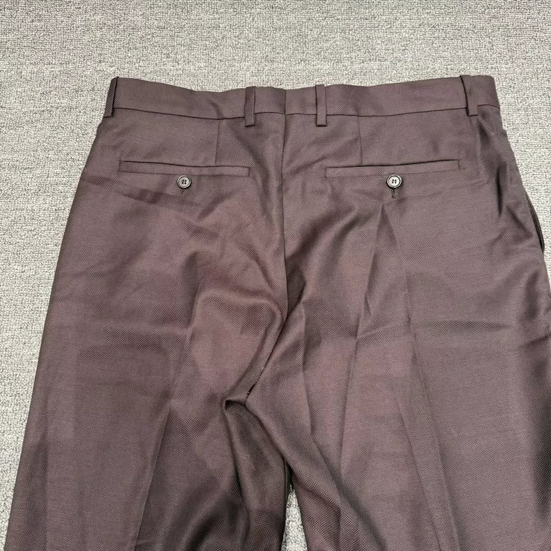Acne Studios Burgundy Tailored Trousers