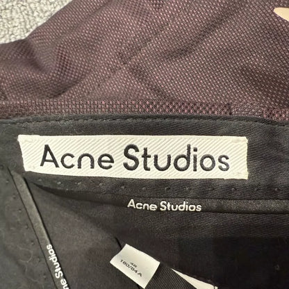 Acne Studios Burgundy Tailored Trousers