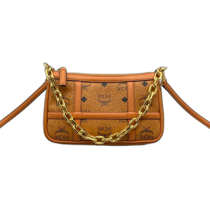 MCM Classic Cognac Chain Bag