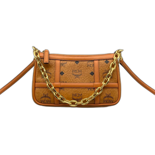 MCM Classic Cognac Chain Bag