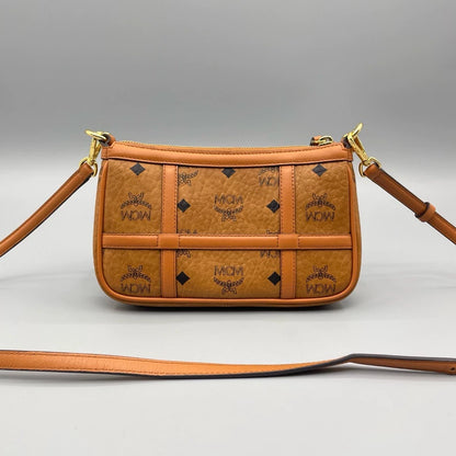 MCM Classic Cognac Chain Bag
