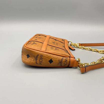 MCM Classic Cognac Chain Bag