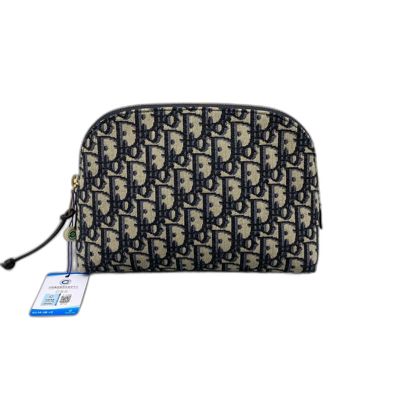 Dior Canvas Embroidered Clutch Bag