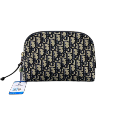 Dior Canvas Embroidered Clutch Bag