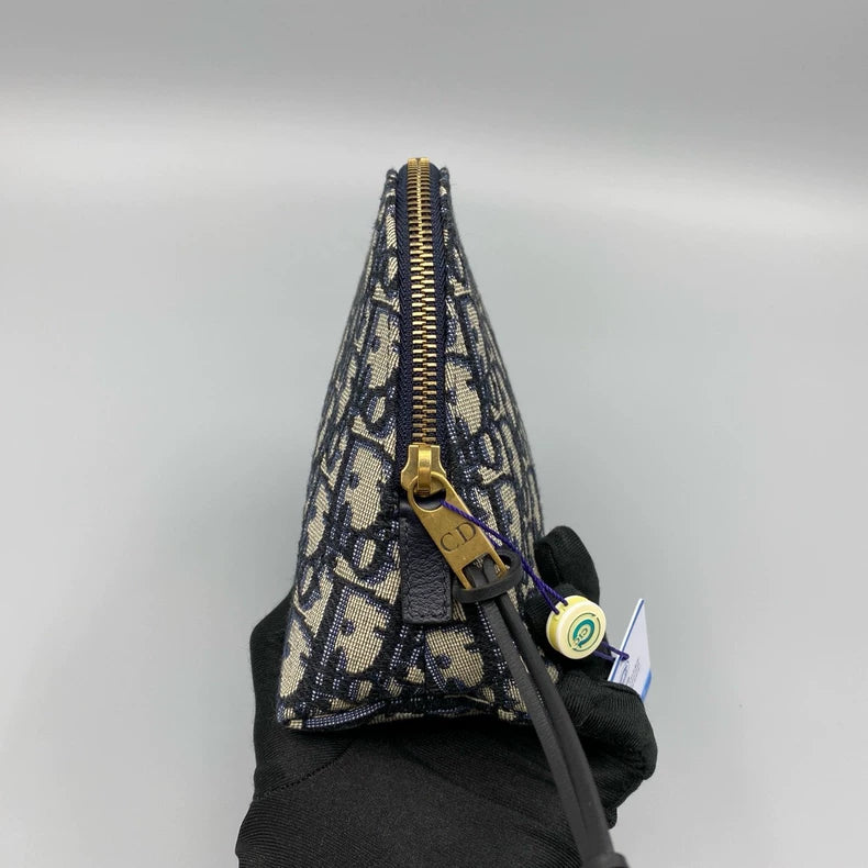Dior Canvas Embroidered Clutch Bag