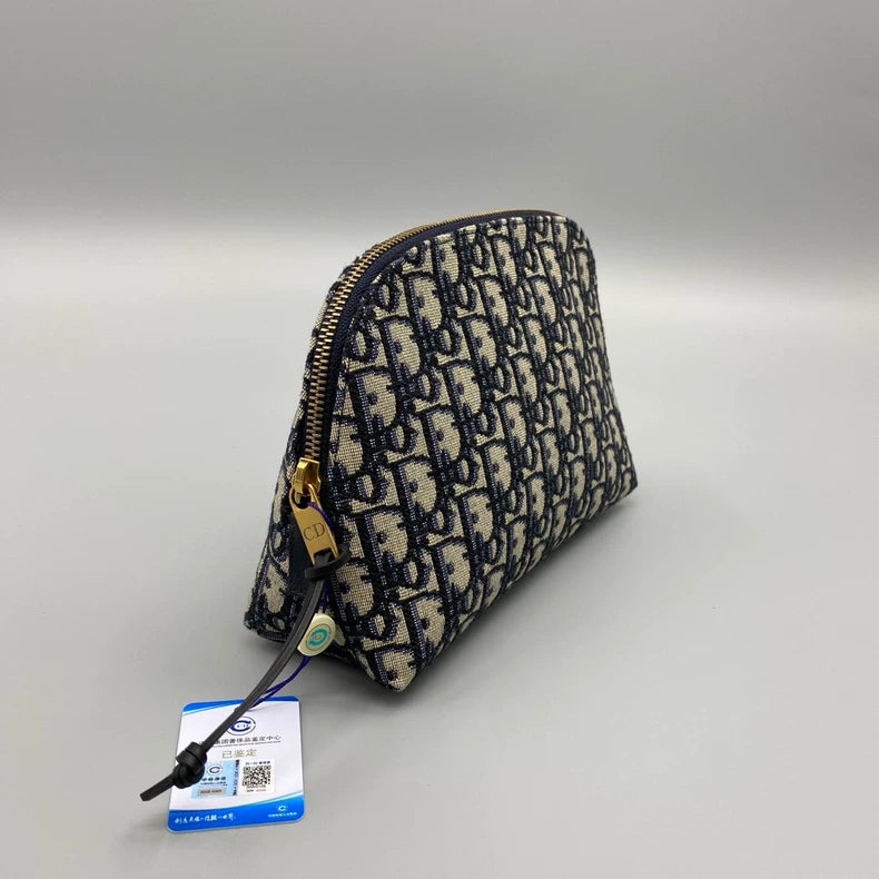 Dior Canvas Embroidered Clutch Bag