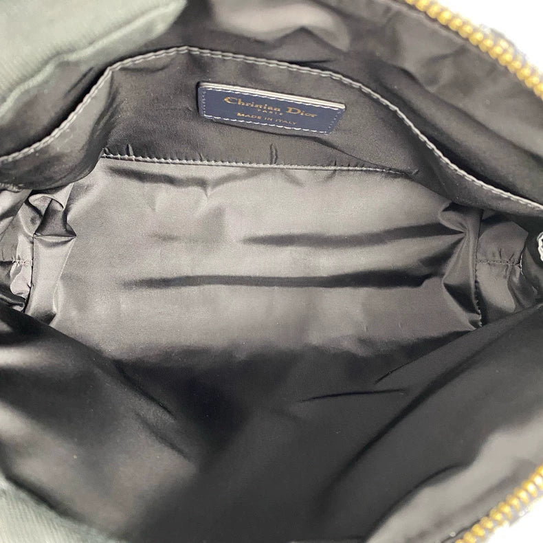 Dior Canvas Embroidered Clutch Bag