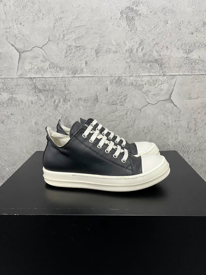 Rick Owens Low Top Sneakers Black White-yf