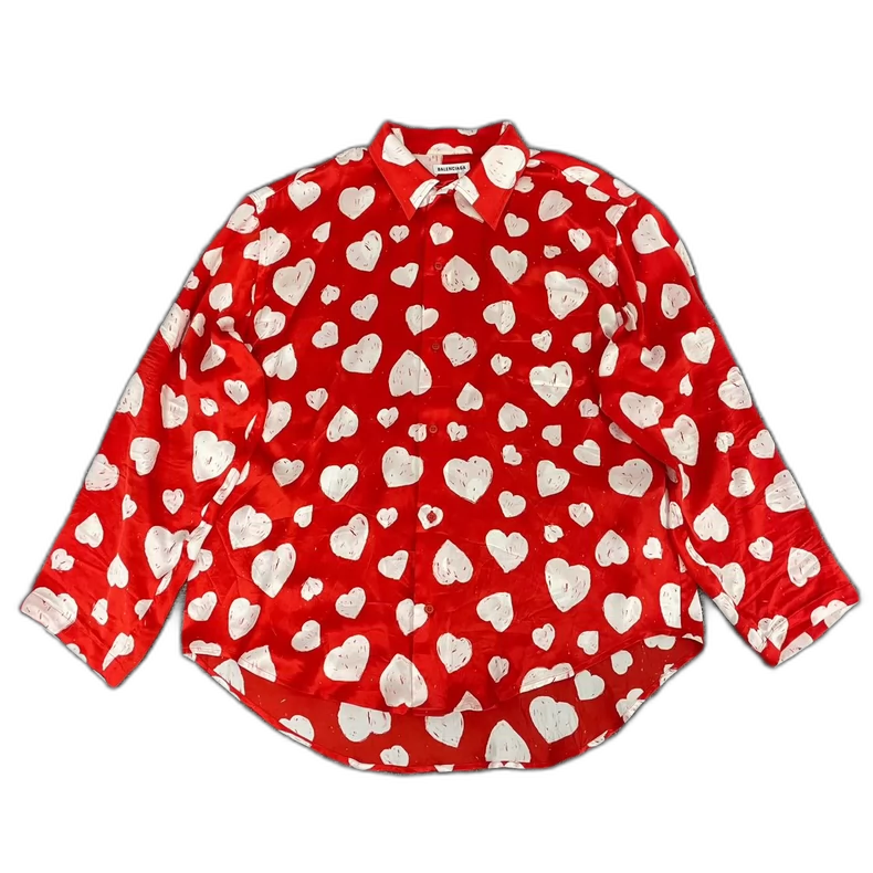 Balenciaga Heart Print Shirt FW22