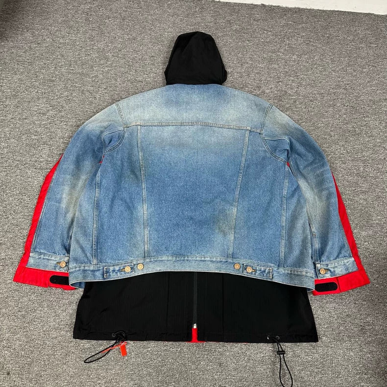 Balenciaga Dual Hook Patchwork Jacket