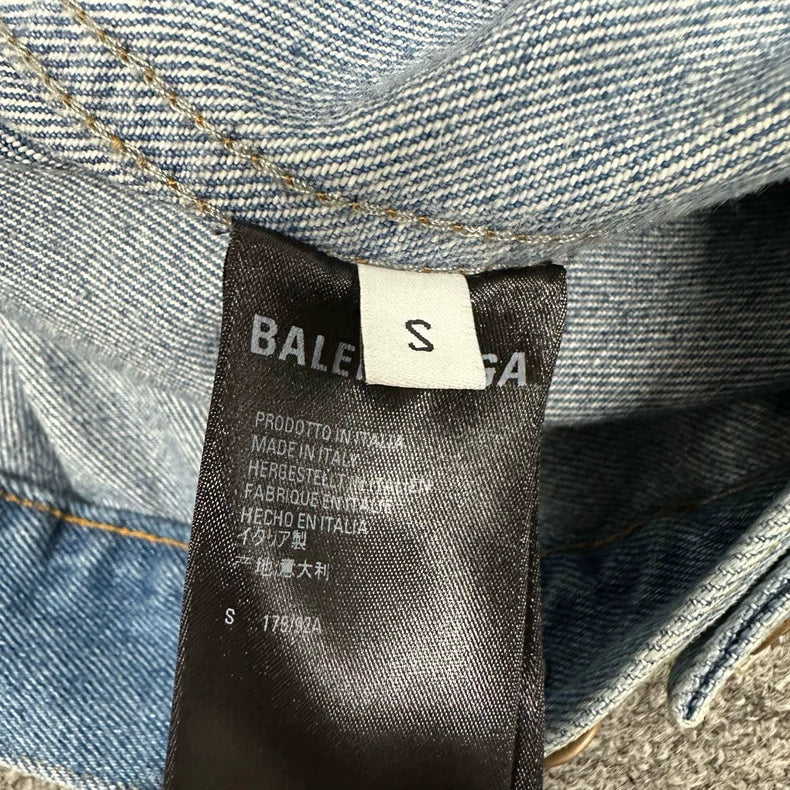 Balenciaga Dual Hook Patchwork Jacket