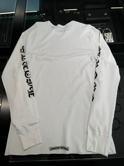 Chrome Hearts White Waffle Long Sleeve Shirt-yf