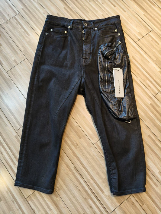 RickOwens 20SS Waxed Denim Cropped Pants