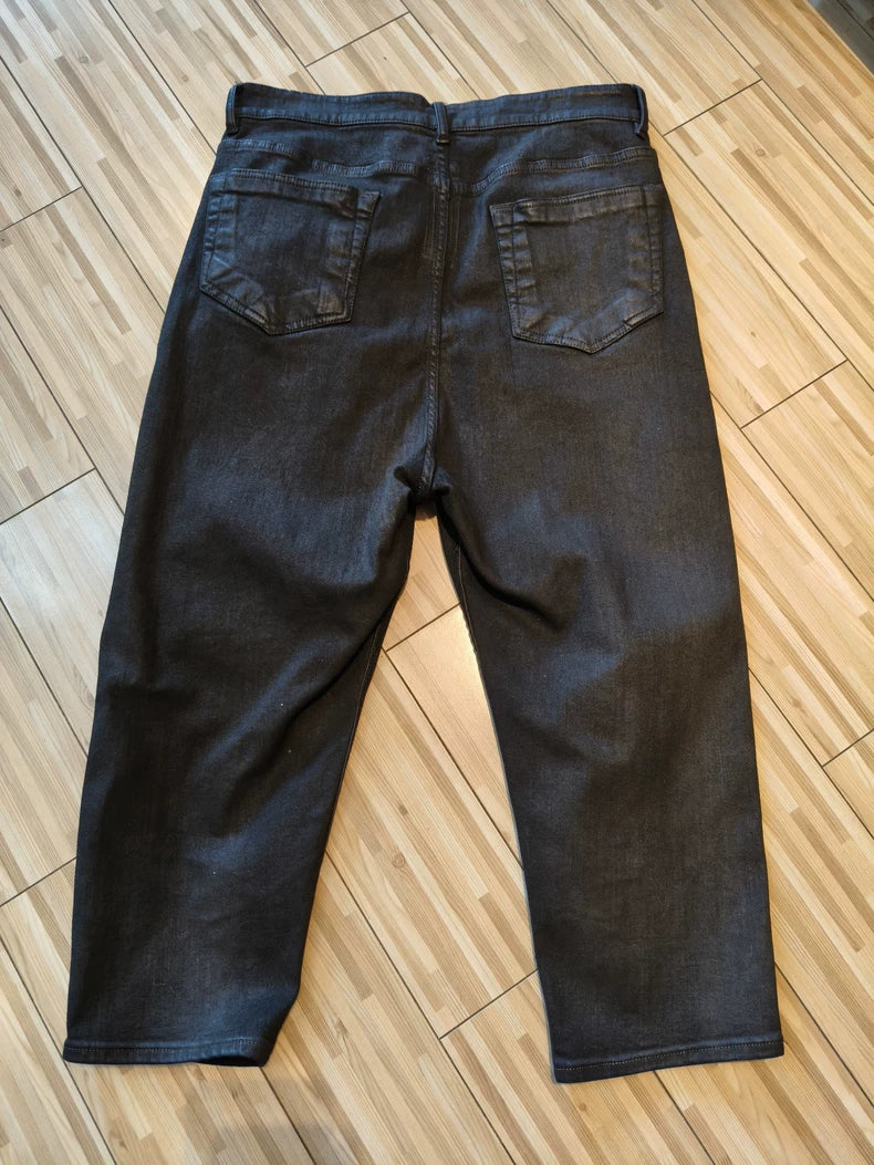 RickOwens 20SS Waxed Denim Cropped Pants