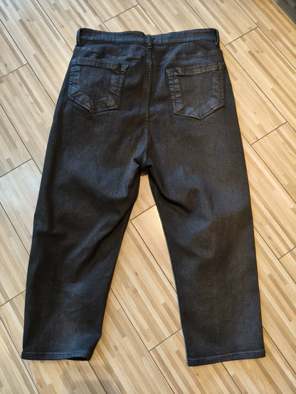RickOwens 20SS Waxed Denim Cropped Pants