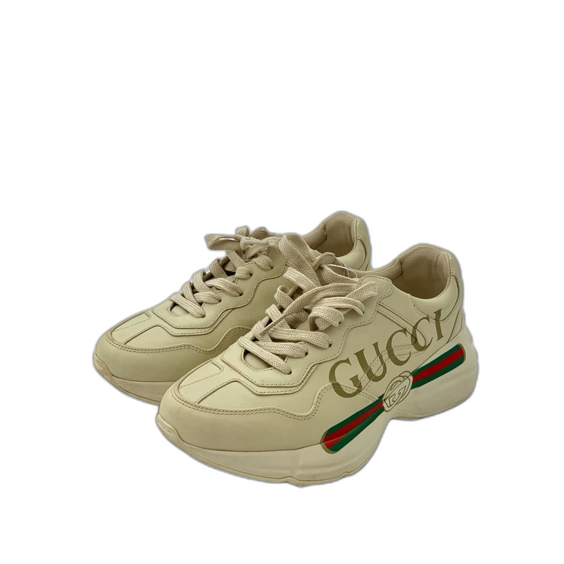 Gucci Rhyton Series Beige Logo Sneakers